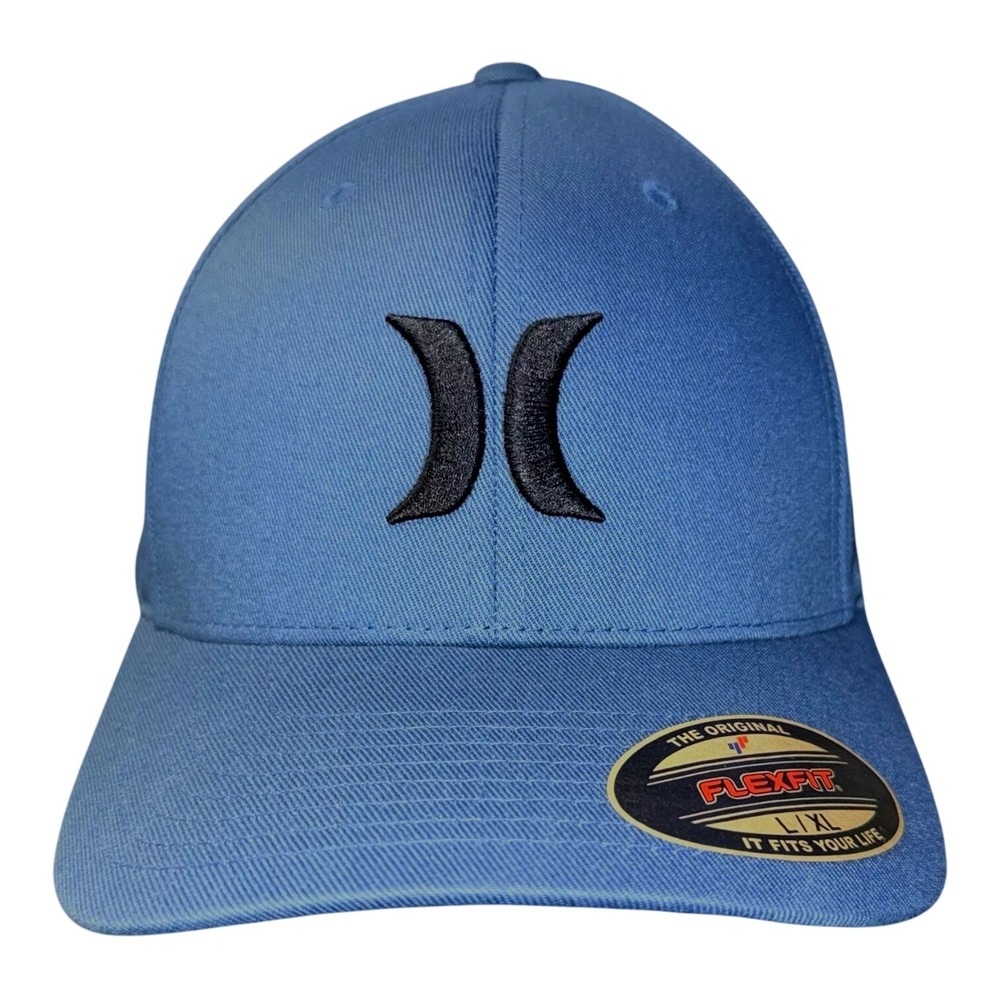 Hurley Men's Blue Baseball Cap Flexfit L/XL Stretch Fit NWT